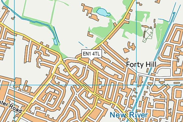 EN1 4TL map - OS VectorMap District (Ordnance Survey)