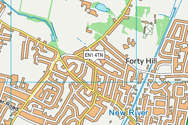EN1 4TN map - OS VectorMap District (Ordnance Survey)