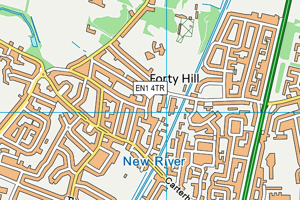 EN1 4TR map - OS VectorMap District (Ordnance Survey)