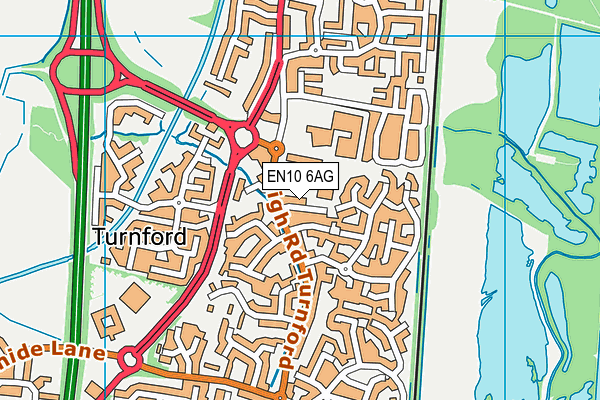 Longlands Primary School and Nursery map (EN10 6AG) - OS VectorMap District (Ordnance Survey)