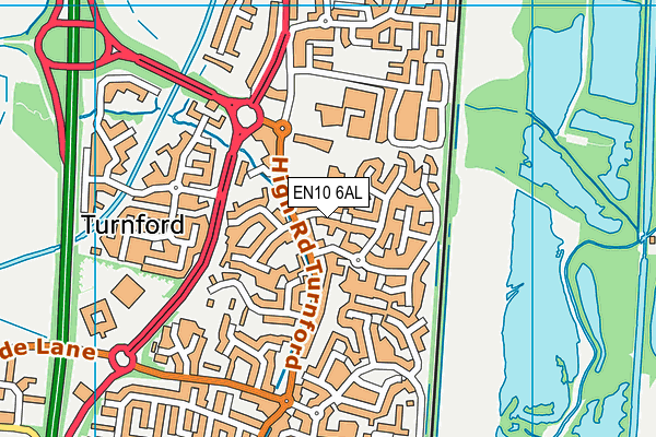 EN10 6AL map - OS VectorMap District (Ordnance Survey)