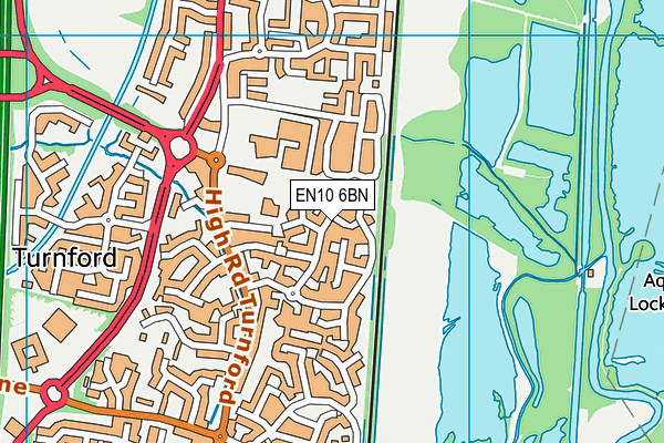 EN10 6BN map - OS VectorMap District (Ordnance Survey)