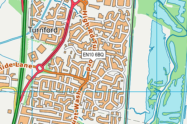 EN10 6BQ map - OS VectorMap District (Ordnance Survey)