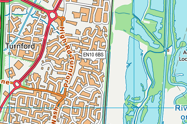 EN10 6BS map - OS VectorMap District (Ordnance Survey)