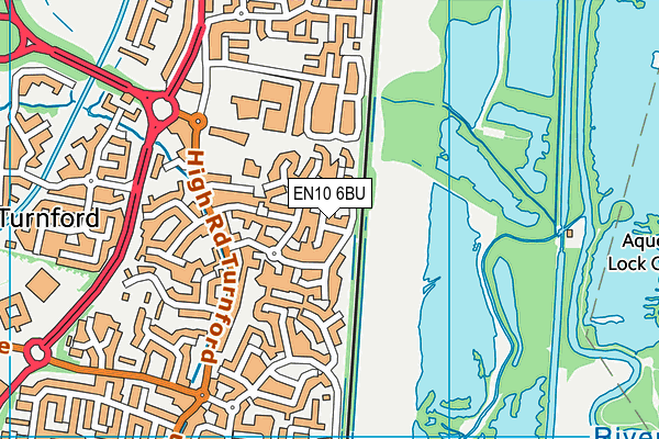 EN10 6BU map - OS VectorMap District (Ordnance Survey)