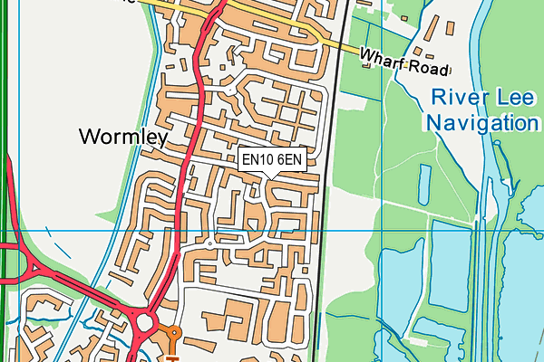 EN10 6EN map - OS VectorMap District (Ordnance Survey)
