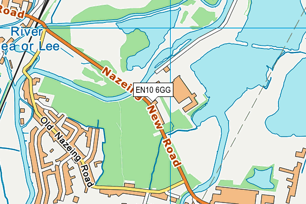 EN10 6GG map - OS VectorMap District (Ordnance Survey)