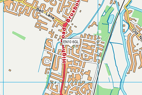 EN10 6GL map - OS VectorMap District (Ordnance Survey)