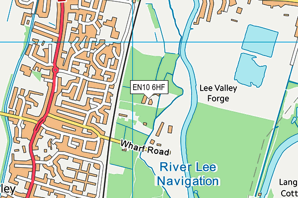 EN10 6HF map - OS VectorMap District (Ordnance Survey)