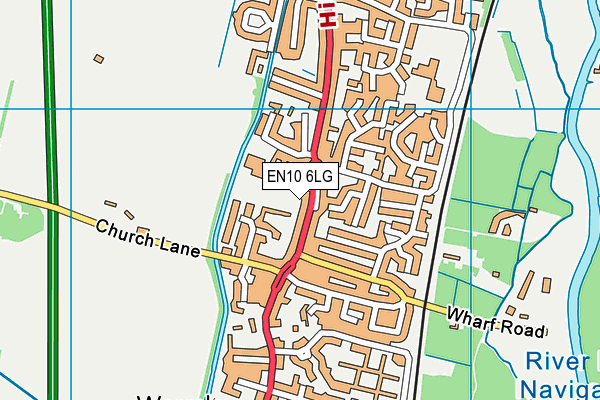 EN10 6LG map - OS VectorMap District (Ordnance Survey)