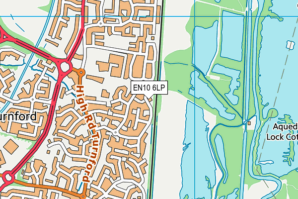 EN10 6LP map - OS VectorMap District (Ordnance Survey)