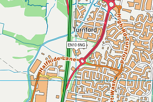 Cheshunt Marriott Health Club map (EN10 6NG) - OS VectorMap District (Ordnance Survey)