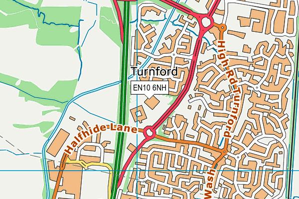 EN10 6NH map - OS VectorMap District (Ordnance Survey)