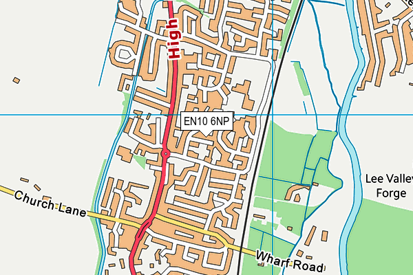 EN10 6NP map - OS VectorMap District (Ordnance Survey)