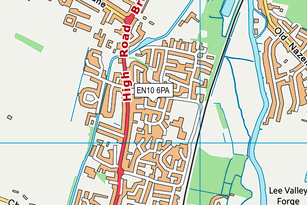 EN10 6PA map - OS VectorMap District (Ordnance Survey)