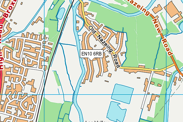 EN10 6RB map - OS VectorMap District (Ordnance Survey)