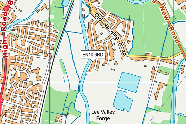 EN10 6RD map - OS VectorMap District (Ordnance Survey)