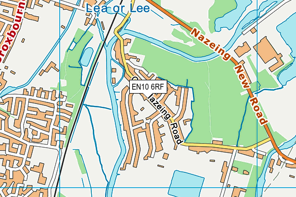 EN10 6RF map - OS VectorMap District (Ordnance Survey)