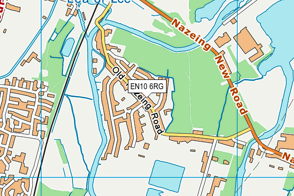 EN10 6RG map - OS VectorMap District (Ordnance Survey)