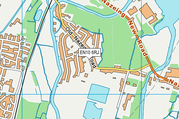 EN10 6RJ map - OS VectorMap District (Ordnance Survey)