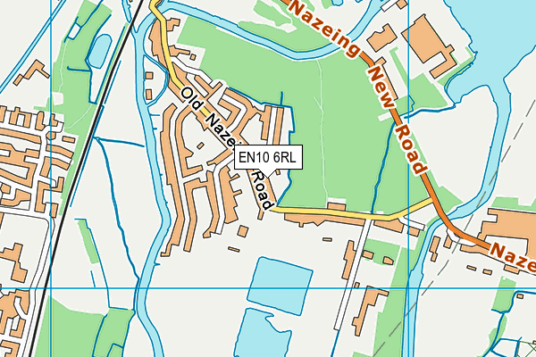 EN10 6RL map - OS VectorMap District (Ordnance Survey)