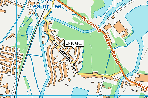 EN10 6RQ map - OS VectorMap District (Ordnance Survey)