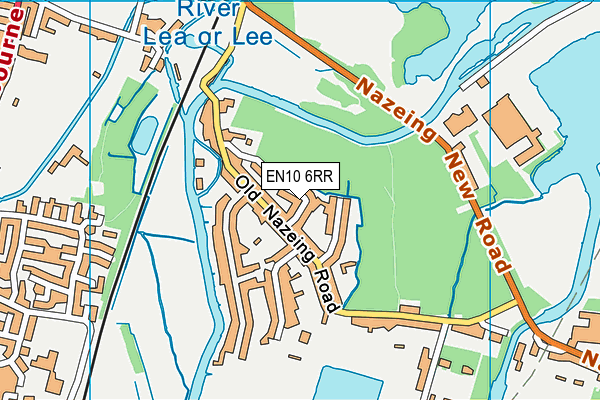 EN10 6RR map - OS VectorMap District (Ordnance Survey)