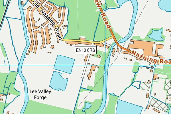 EN10 6RS map - OS VectorMap District (Ordnance Survey)
