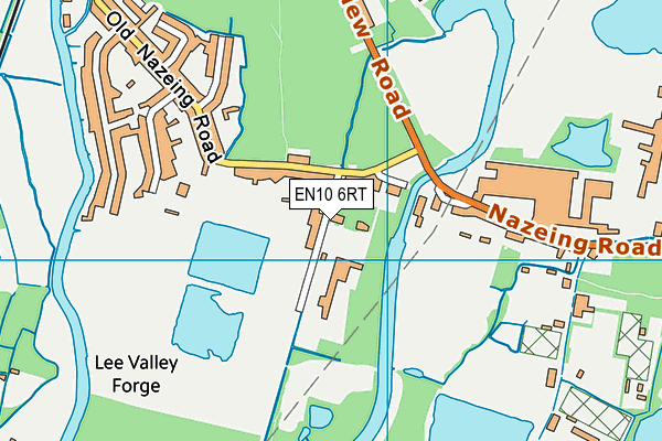 EN10 6RT map - OS VectorMap District (Ordnance Survey)