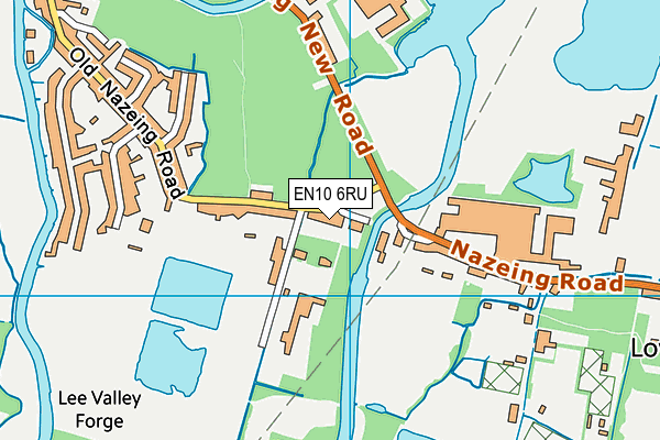 EN10 6RU map - OS VectorMap District (Ordnance Survey)