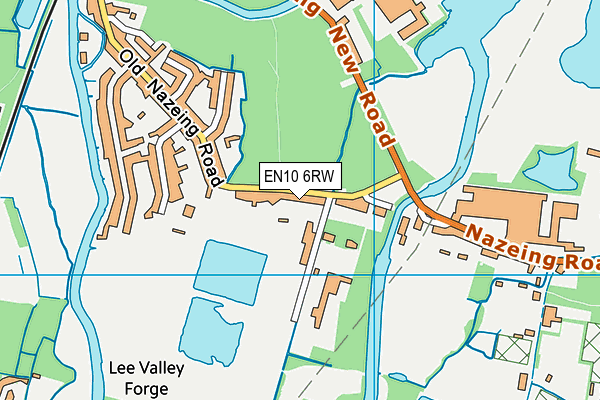 EN10 6RW map - OS VectorMap District (Ordnance Survey)