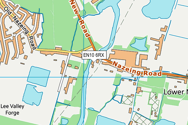 EN10 6RX map - OS VectorMap District (Ordnance Survey)