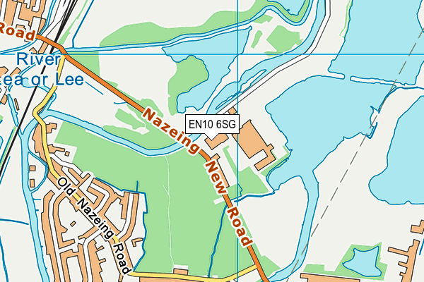 EN10 6SG map - OS VectorMap District (Ordnance Survey)
