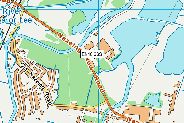 EN10 6SS map - OS VectorMap District (Ordnance Survey)