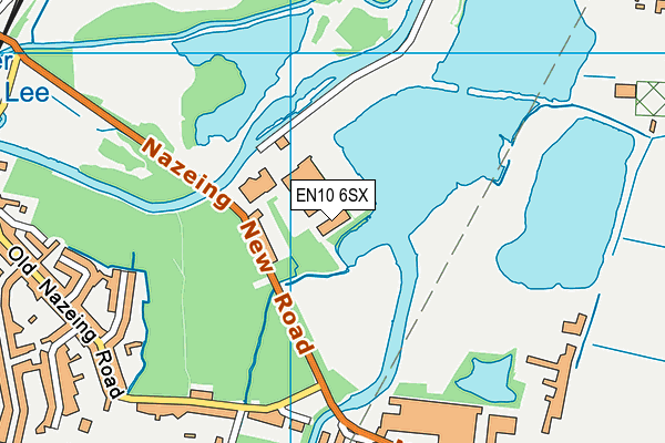 EN10 6SX map - OS VectorMap District (Ordnance Survey)