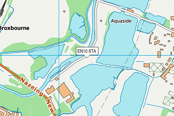 EN10 6TA map - OS VectorMap District (Ordnance Survey)