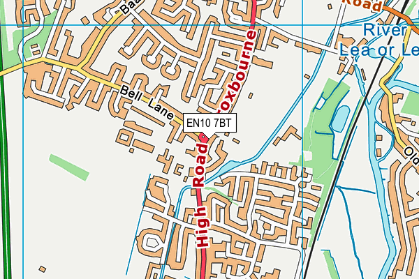 EN10 7BT map - OS VectorMap District (Ordnance Survey)