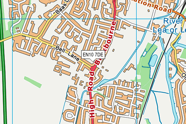 EN10 7DE map - OS VectorMap District (Ordnance Survey)