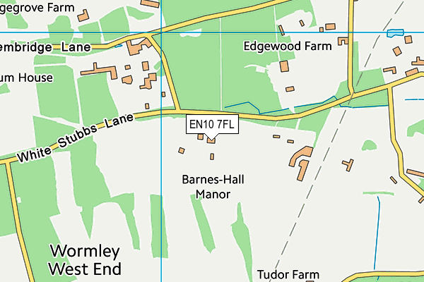 EN10 7FL map - OS VectorMap District (Ordnance Survey)