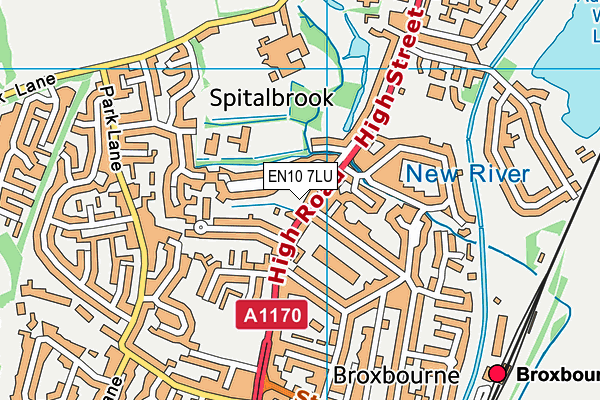 EN10 7LU map - OS VectorMap District (Ordnance Survey)