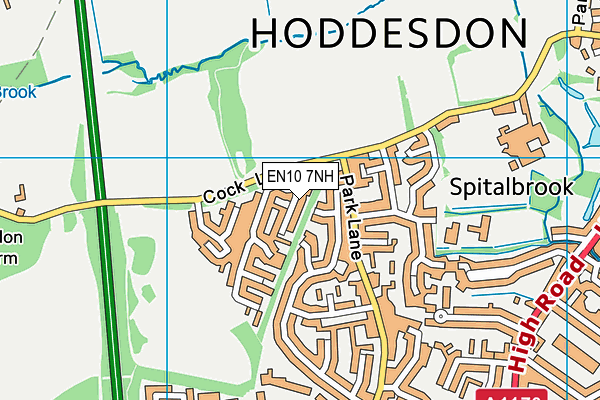 EN10 7NH map - OS VectorMap District (Ordnance Survey)