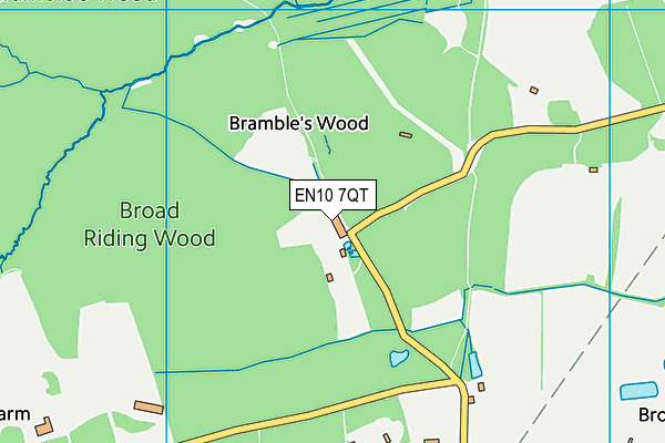 EN10 7QT map - OS VectorMap District (Ordnance Survey)