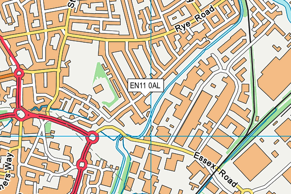 EN11 0AL map - OS VectorMap District (Ordnance Survey)