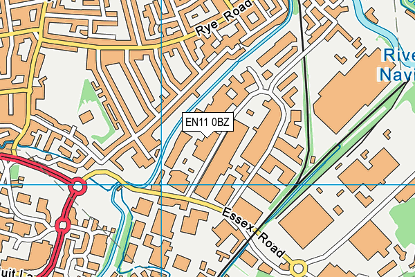 EN11 0BZ map - OS VectorMap District (Ordnance Survey)