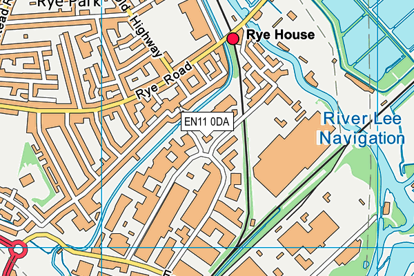 EN11 0DA map - OS VectorMap District (Ordnance Survey)