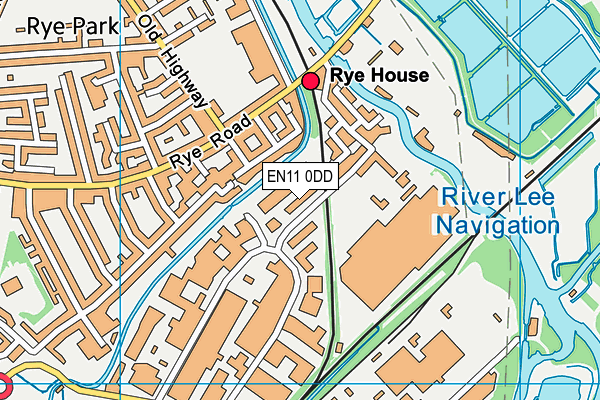 EN11 0DD map - OS VectorMap District (Ordnance Survey)