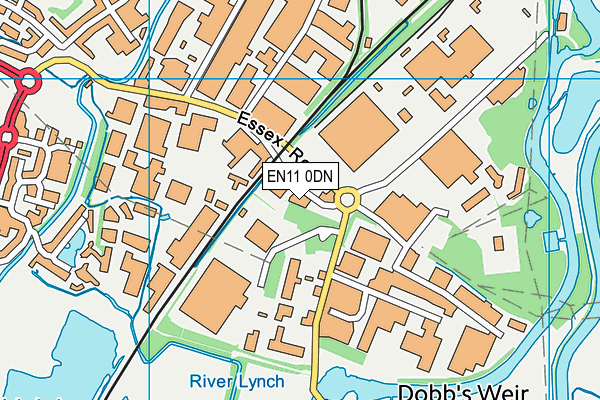 EN11 0DN map - OS VectorMap District (Ordnance Survey)