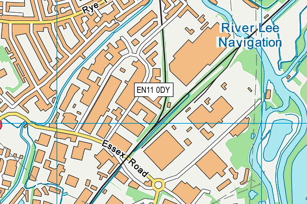 EN11 0DY map - OS VectorMap District (Ordnance Survey)