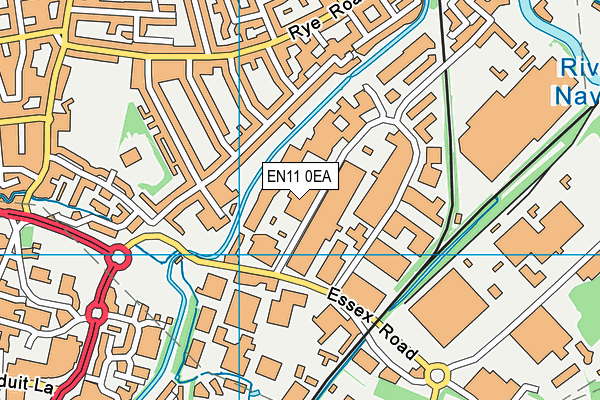 EN11 0EA map - OS VectorMap District (Ordnance Survey)