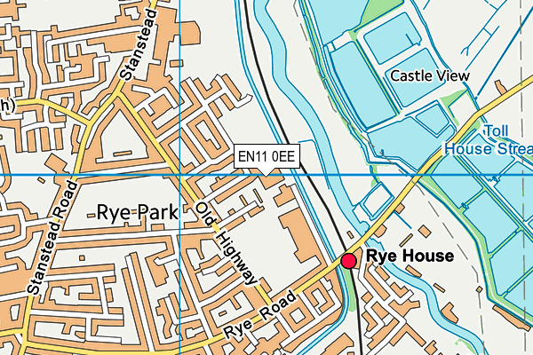 EN11 0EE map - OS VectorMap District (Ordnance Survey)